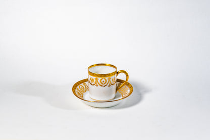 Limoges “Empire Garland” Mocha Cup and Saucer