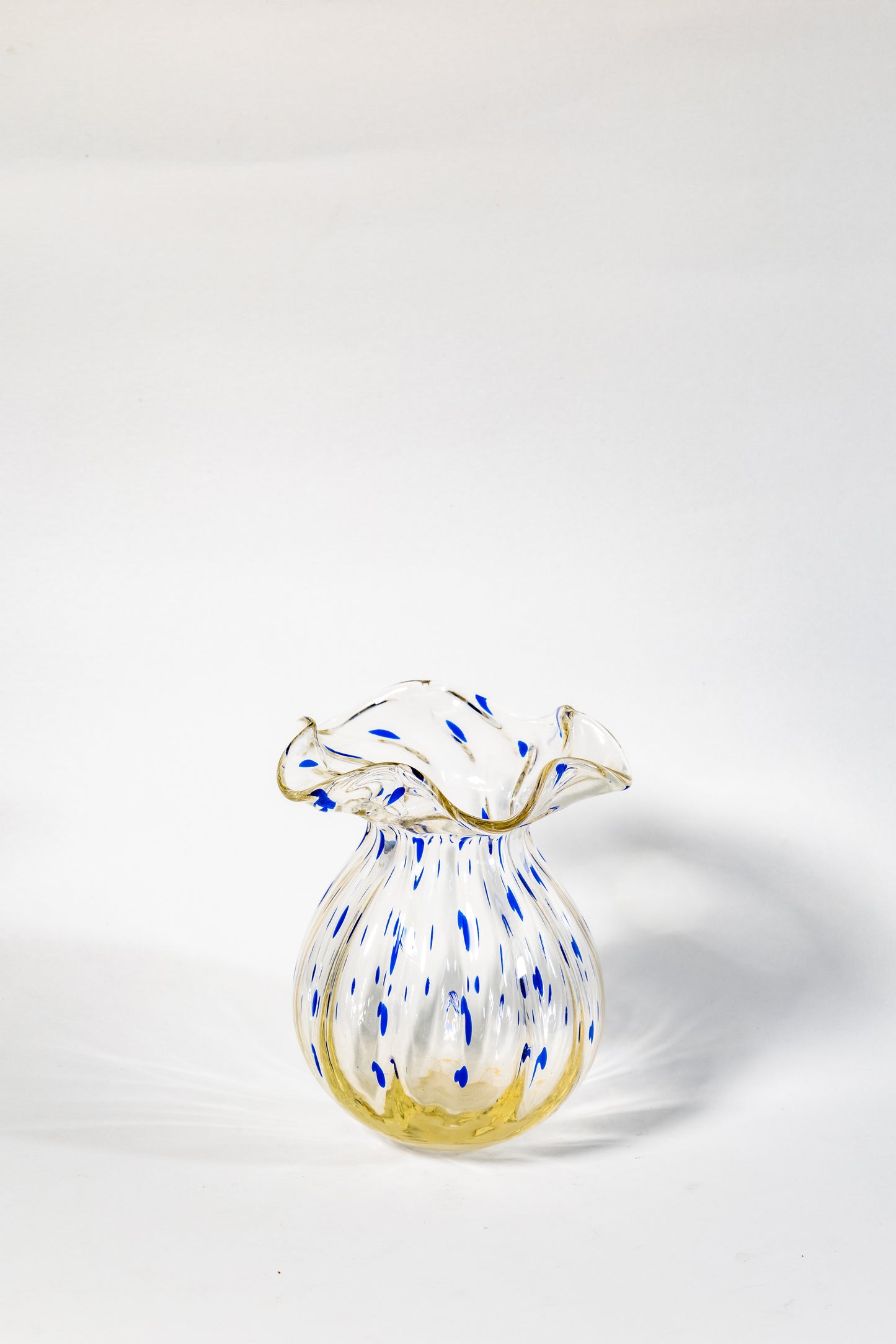 “Laguna Azzurra” Hand-Blown Art Glass Vase