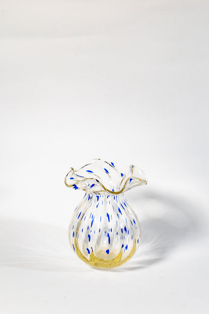 “Laguna Azzurra” Hand-Blown Art Glass Vase