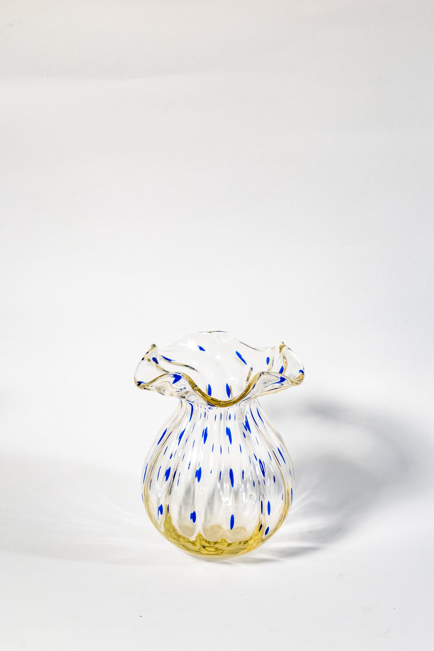“Laguna Azzurra” Hand-Blown Art Glass Vase