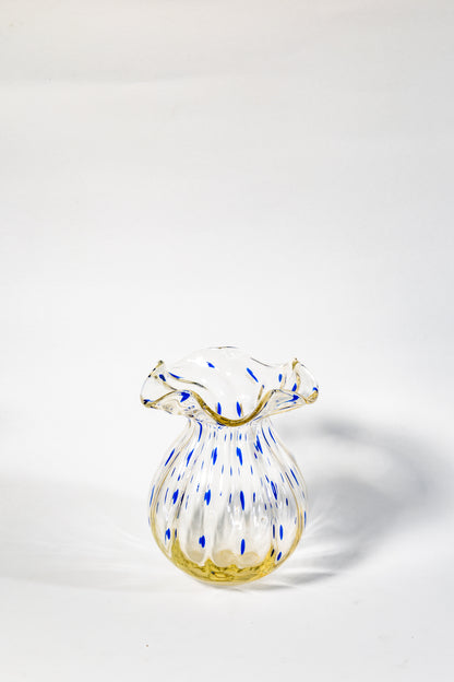 “Laguna Azzurra” Hand-Blown Art Glass Vase