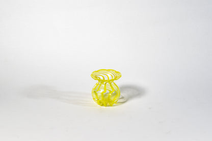 Thread Glass Miniature Vase — A Study in Line, Light, and Motion