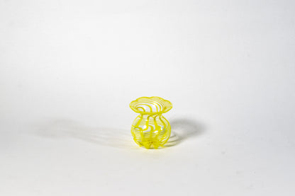 Thread Glass Miniature Vase — A Study in Line, Light, and Motion