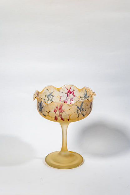 Egermann Art Glass —ice cream/ fruit bowl