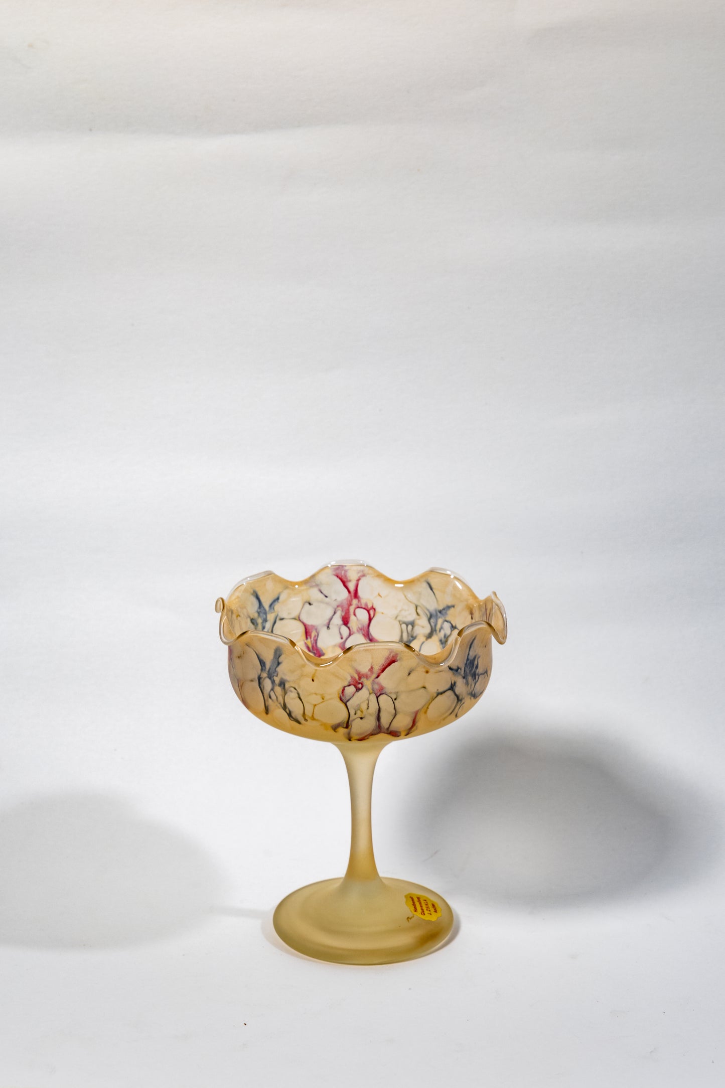 Egermann Art Glass —ice cream/ fruit bowl