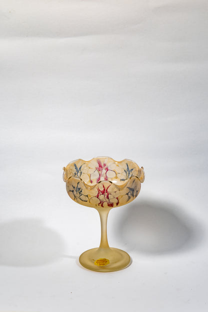 Egermann Art Glass —ice cream/ fruit bowl