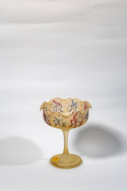 Egermann Art Glass —ice cream/ fruit bowl