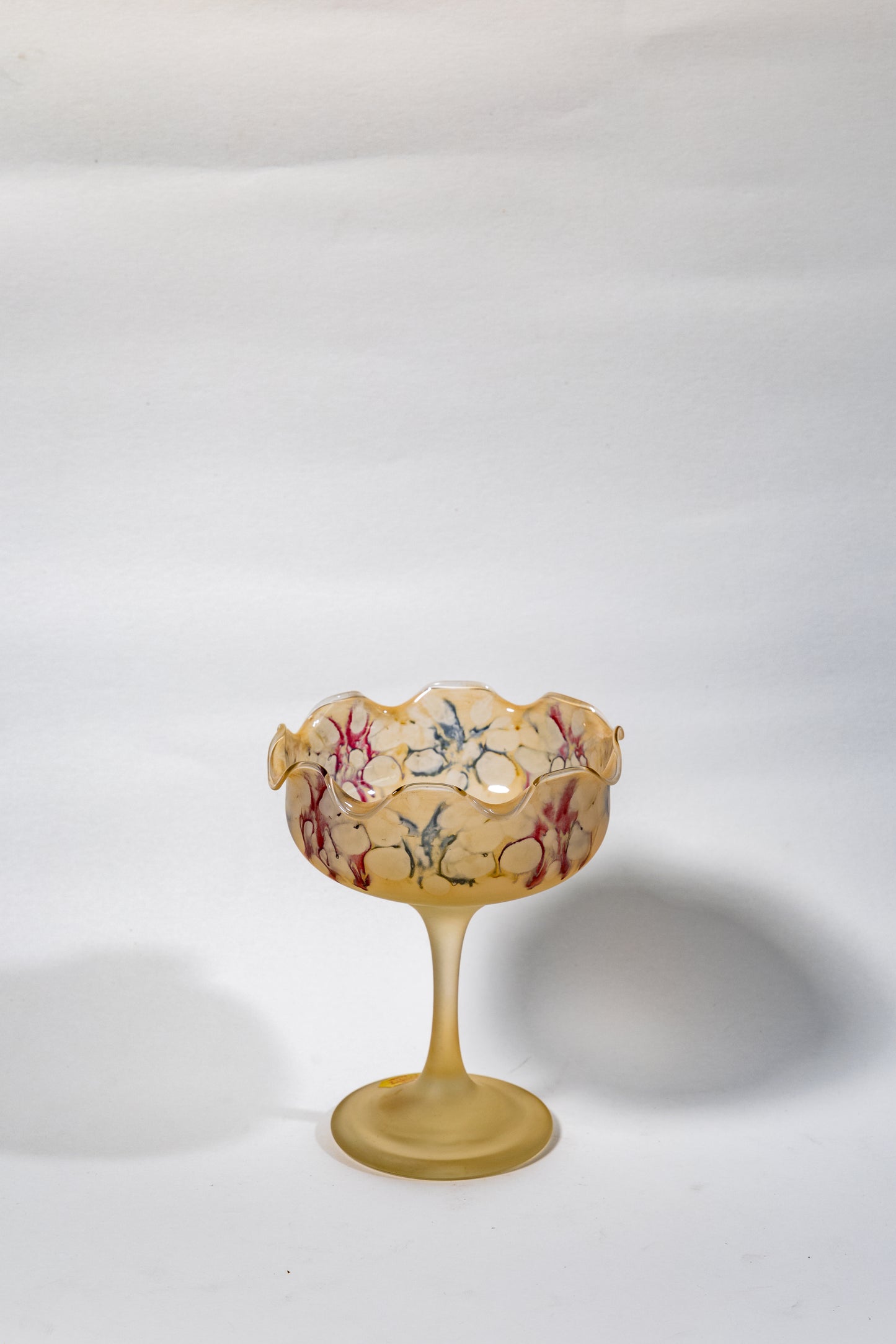 Egermann Art Glass —ice cream/ fruit bowl