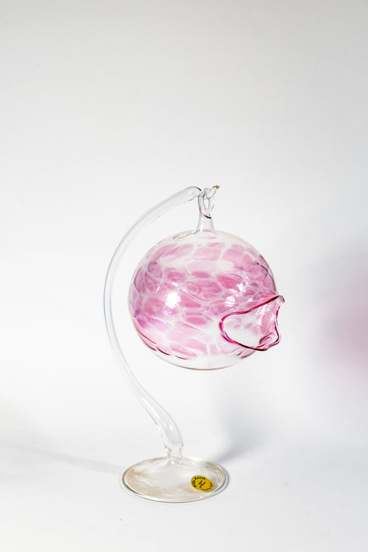 Lauscha Glass Candle Holder – Handcrafted Artisanal Glasswork