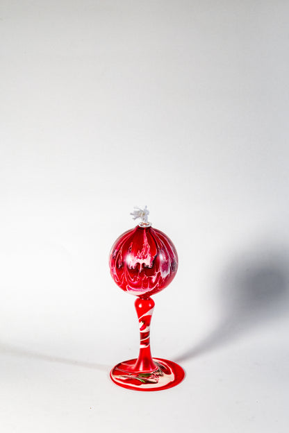 Hand-Blown Marble pattern Glass Essential Oil Lamp