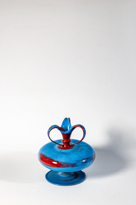 Hand-Blown Blue Glass Diffuser – German Artisan Craft