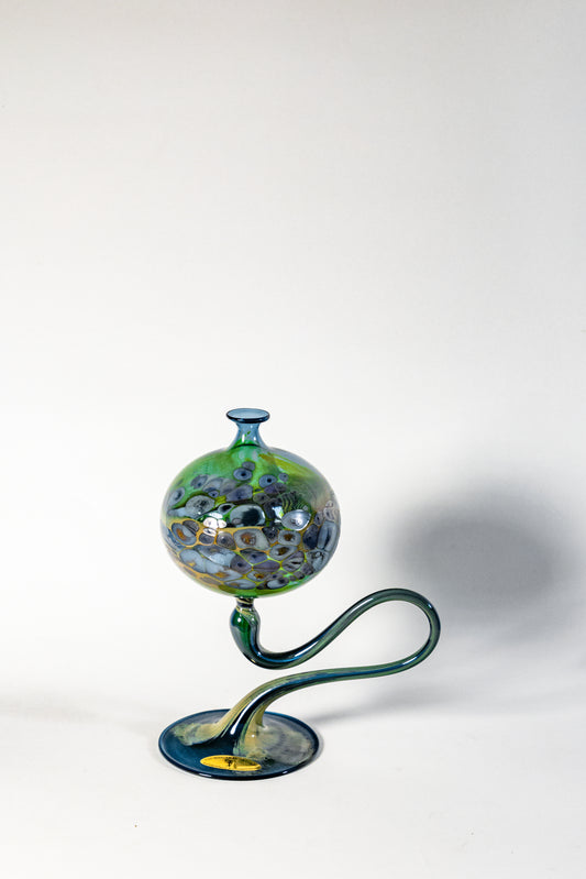 Glass Oil Lamp — Handcrafted Venetian Artistry