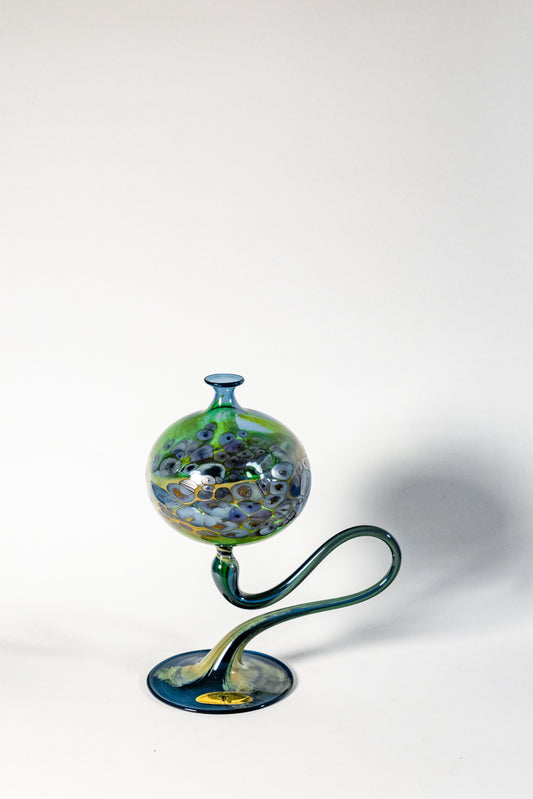 Glass Oil Lamp — Handcrafted Venetian Artistry