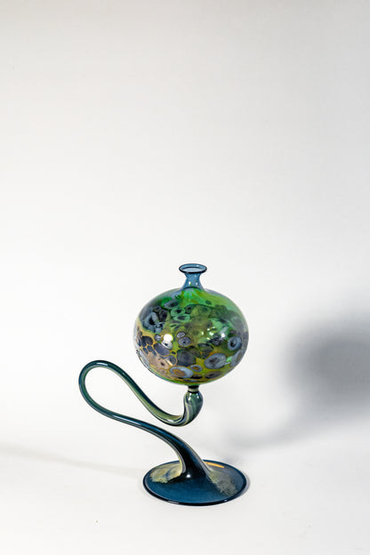 Glass Oil Lamp — Handcrafted Venetian Artistry
