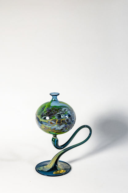 Glass Oil Lamp — Handcrafted Venetian Artistry