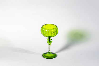 Lauscha Bimini Liqueur Glass — A Rare 1930s German Masterpiece