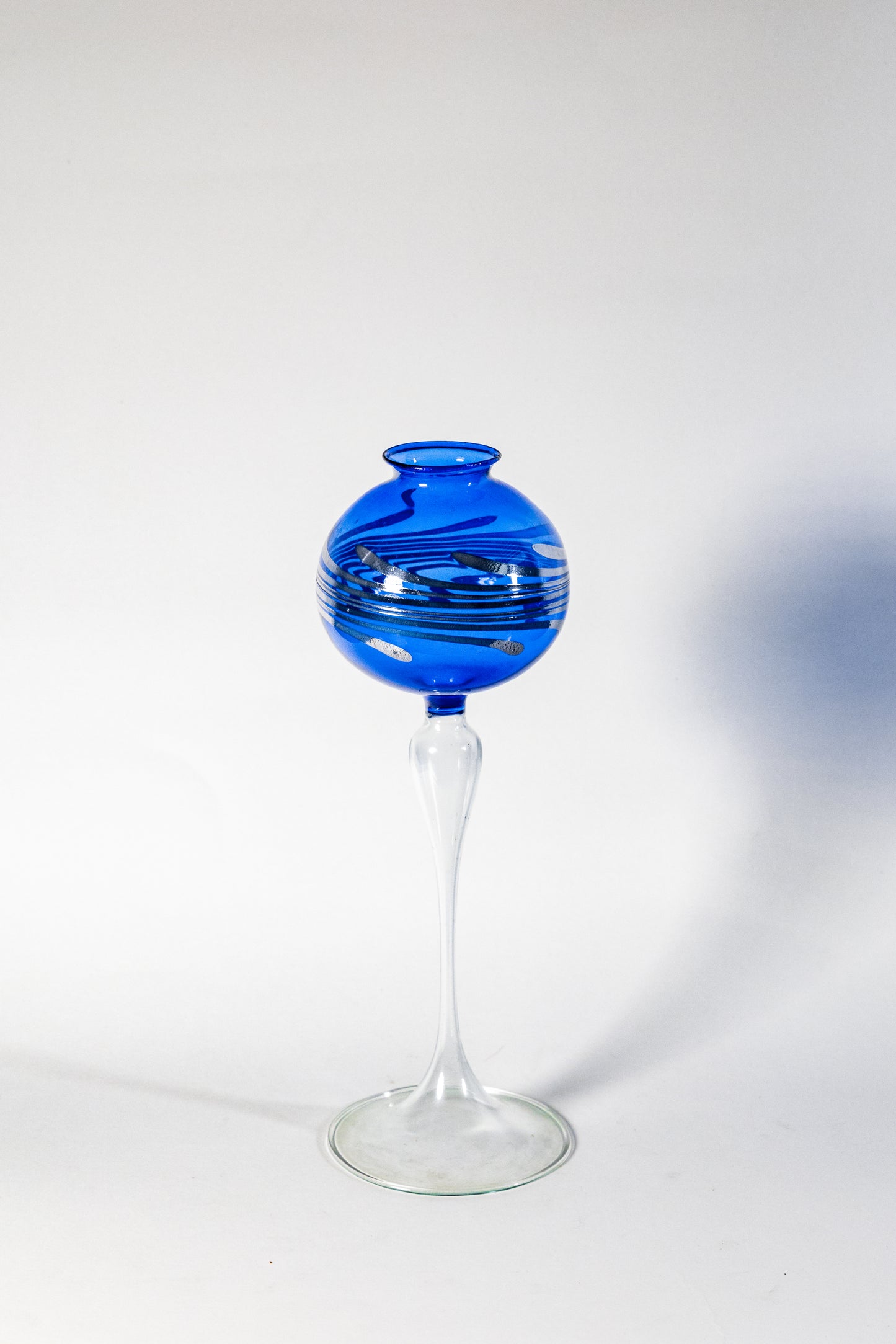 Candle Holder — Suspended Elegance in Smoked Glass