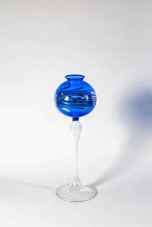 Candle Holder — Suspended Elegance in Smoked Glass