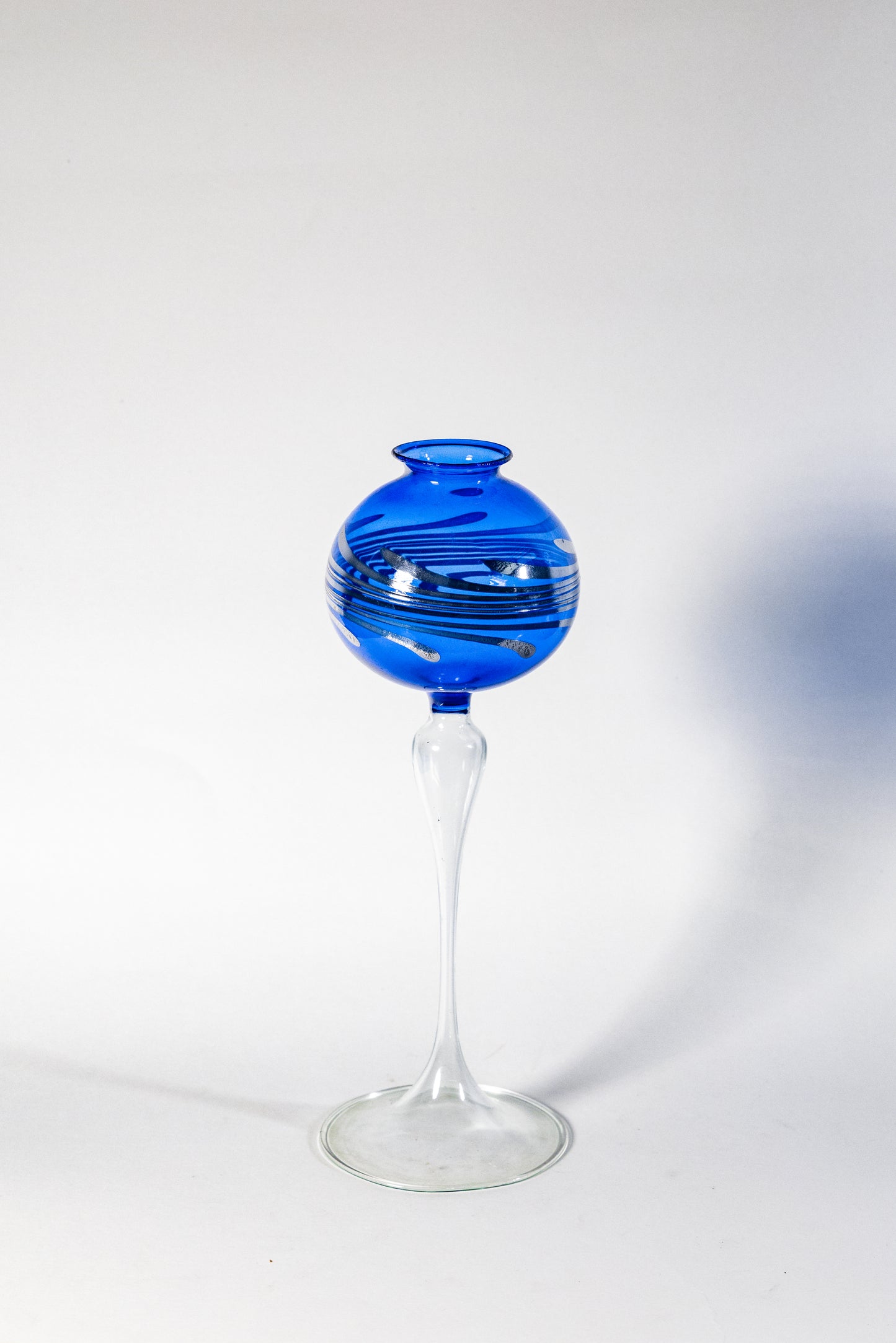 Candle Holder — Suspended Elegance in Smoked Glass