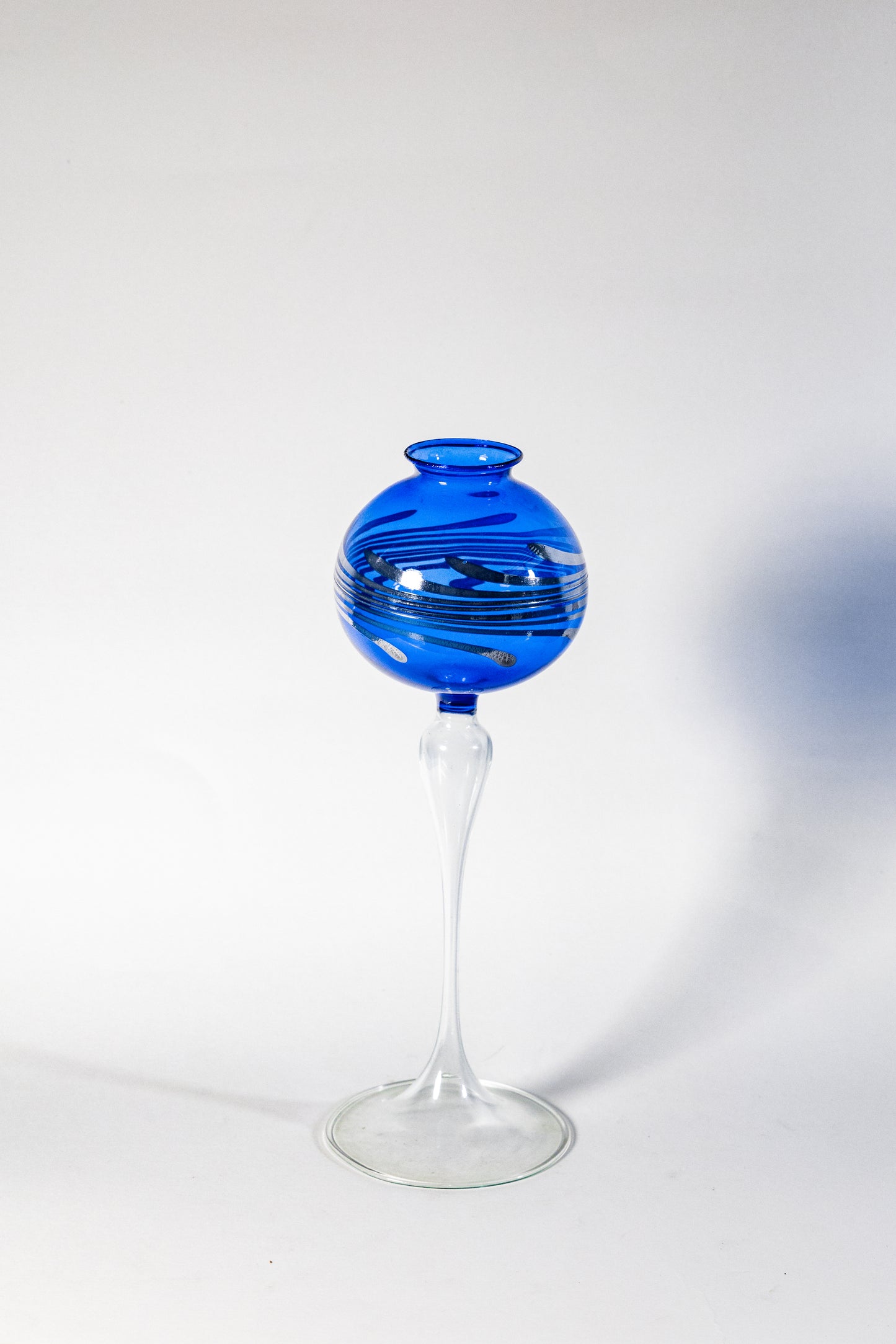 Candle Holder — Suspended Elegance in Smoked Glass