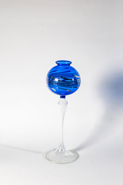 Candle Holder — Suspended Elegance in Smoked Glass