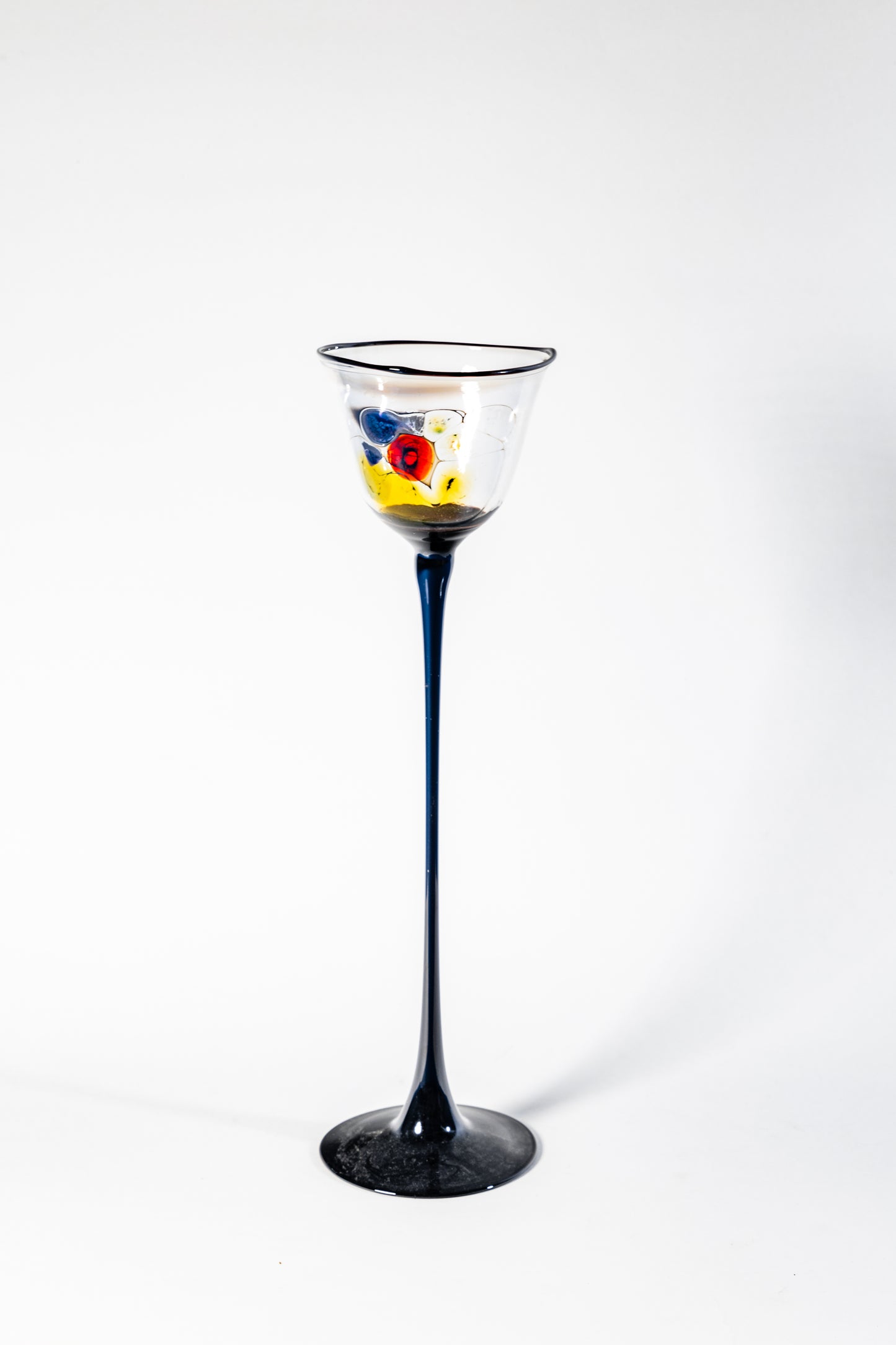 Notturno Fiore Handblown Glass Candle Holder