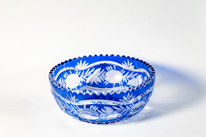 Cut-to-Clear German crystal fruit bowl