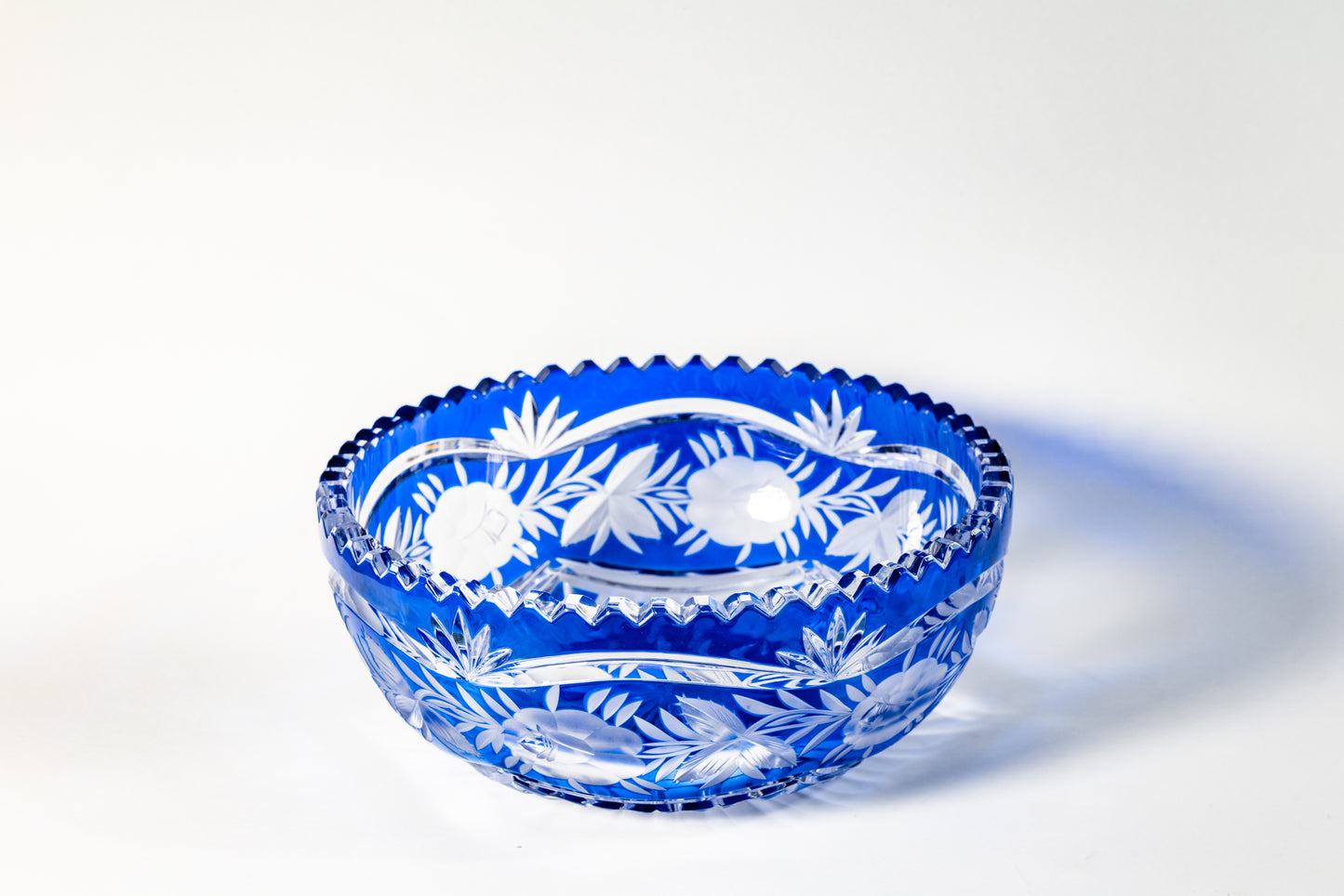 Cut-to-Clear German crystal fruit bowl