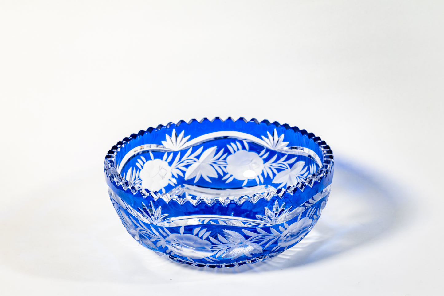 Cut-to-Clear German crystal fruit bowl
