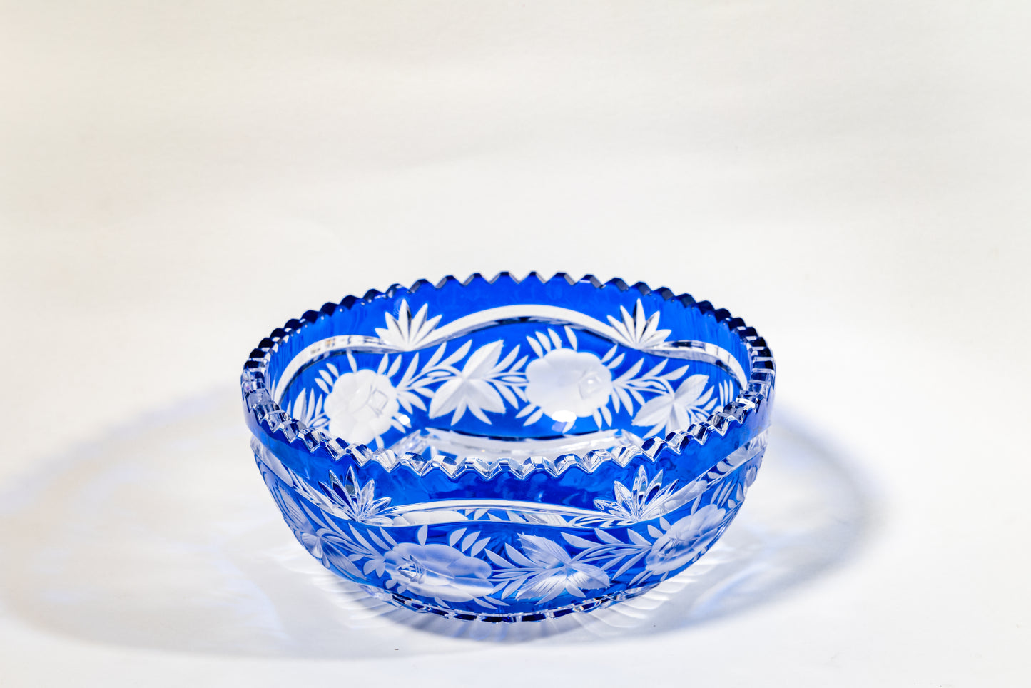 Cut-to-Clear German crystal fruit bowl