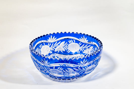 Cut-to-Clear German crystal fruit bowl