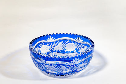 Cut-to-Clear German crystal fruit bowl