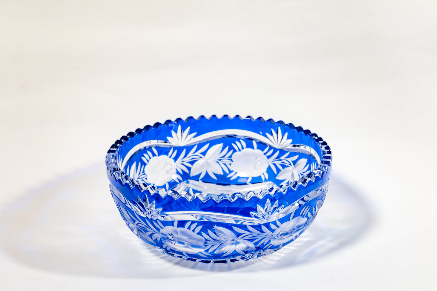 Cut-to-Clear German crystal fruit bowl