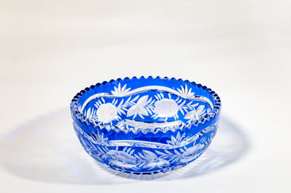 Cut-to-Clear German crystal fruit bowl