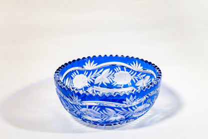 Cut-to-Clear German crystal fruit bowl