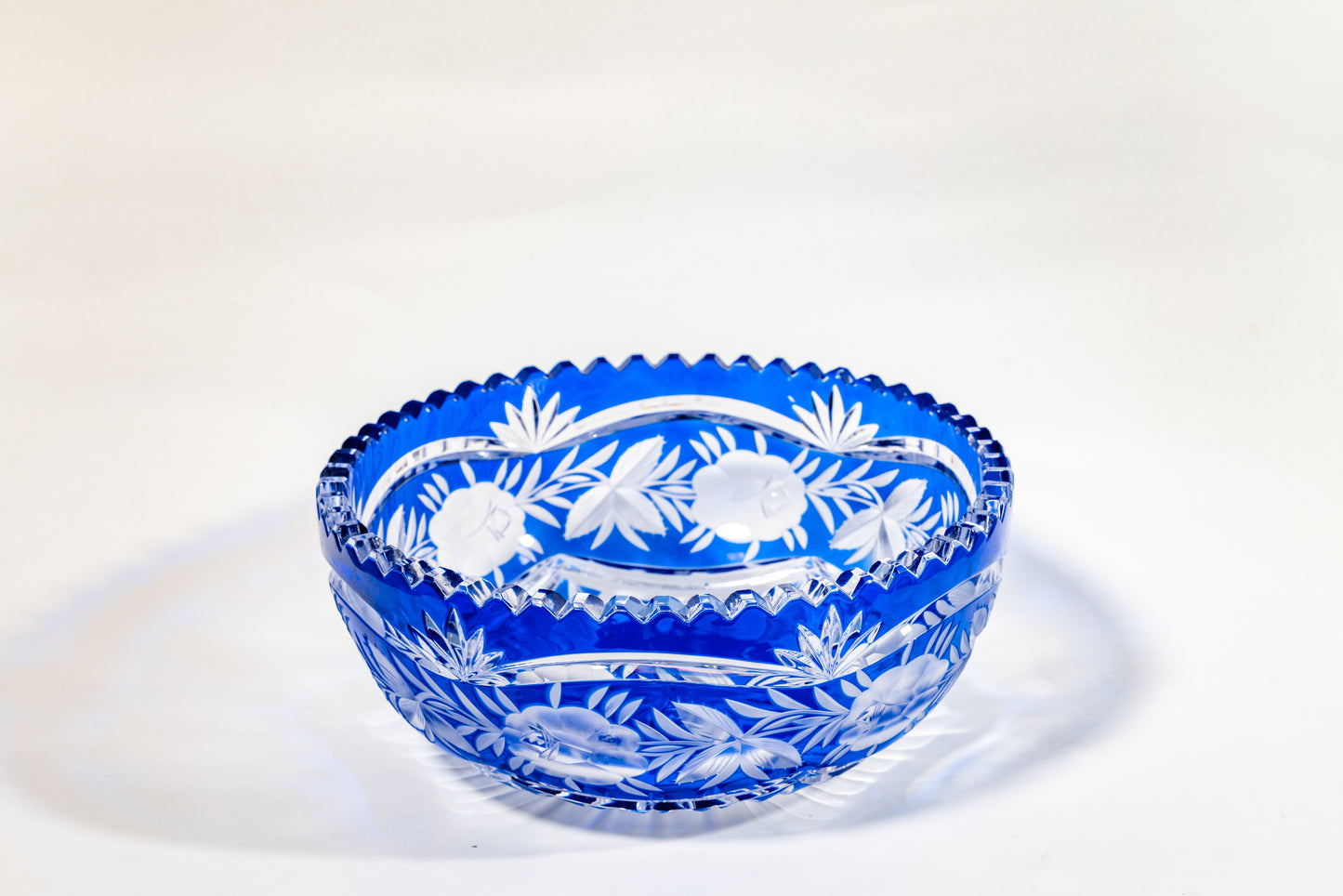 Cut-to-Clear German crystal fruit bowl