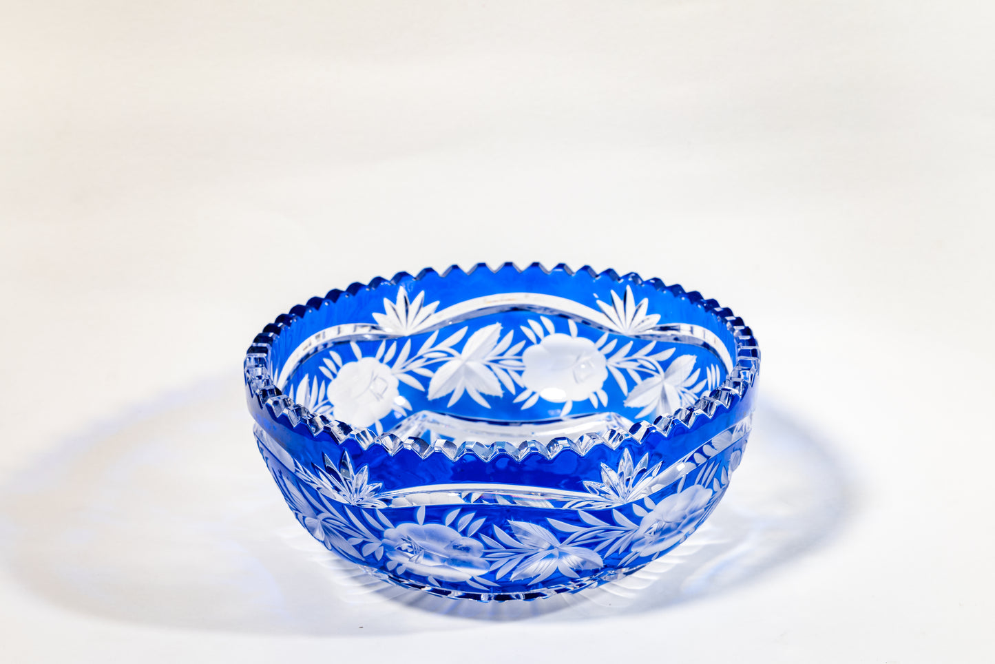 Cut-to-Clear German crystal fruit bowl
