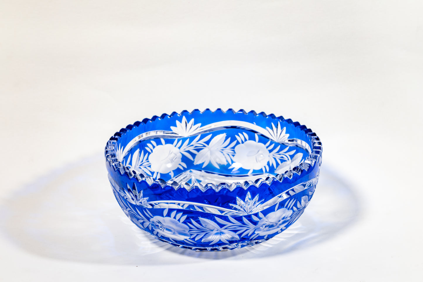 Cut-to-Clear German crystal fruit bowl