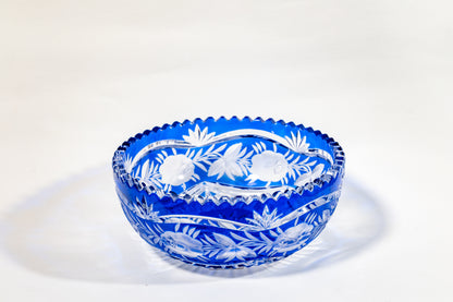 Cut-to-Clear German crystal fruit bowl
