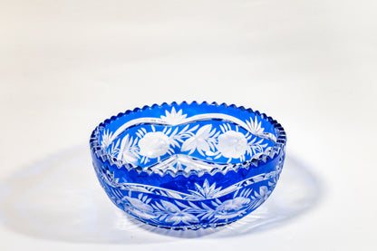 Cut-to-Clear German crystal fruit bowl