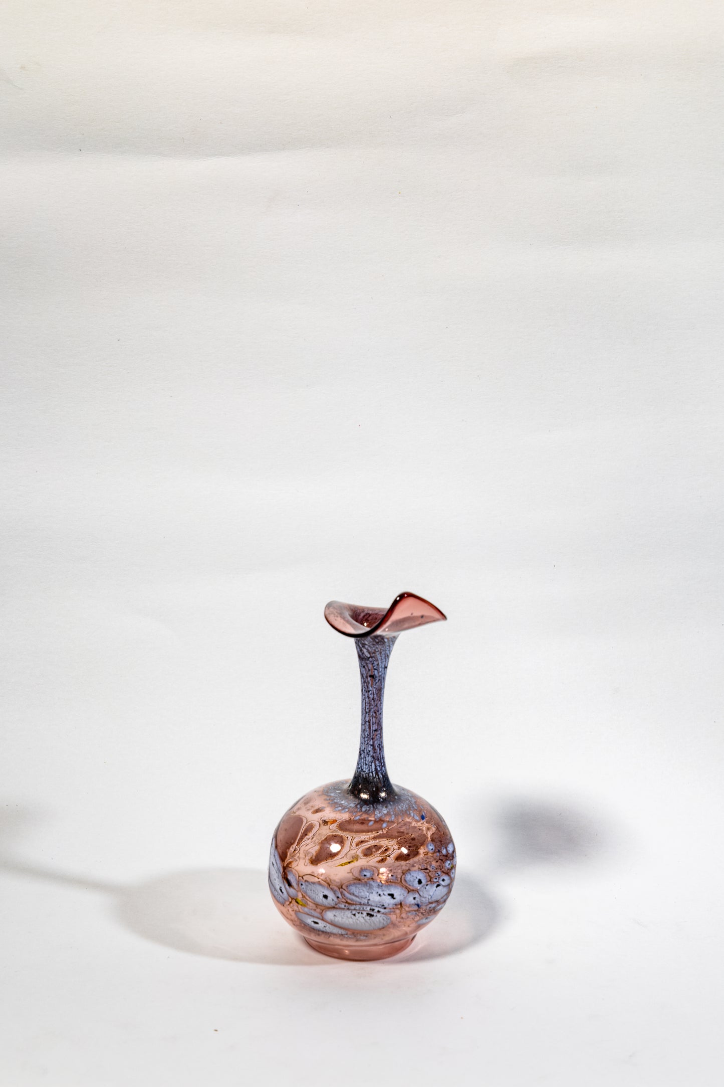 Handblown Smoked Art Glass Vase