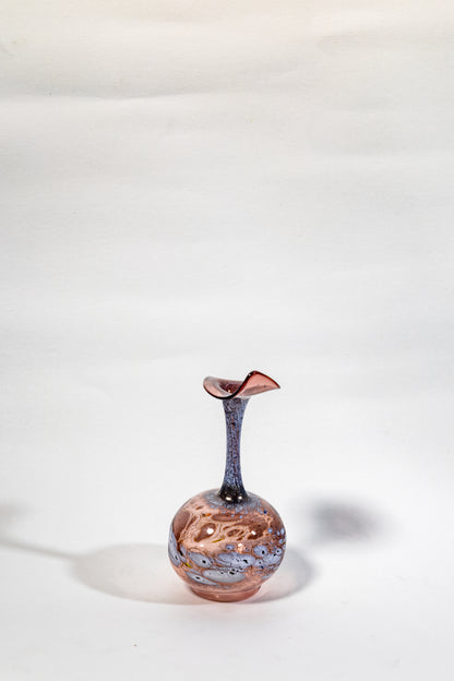 Handblown Smoked Art Glass Vase