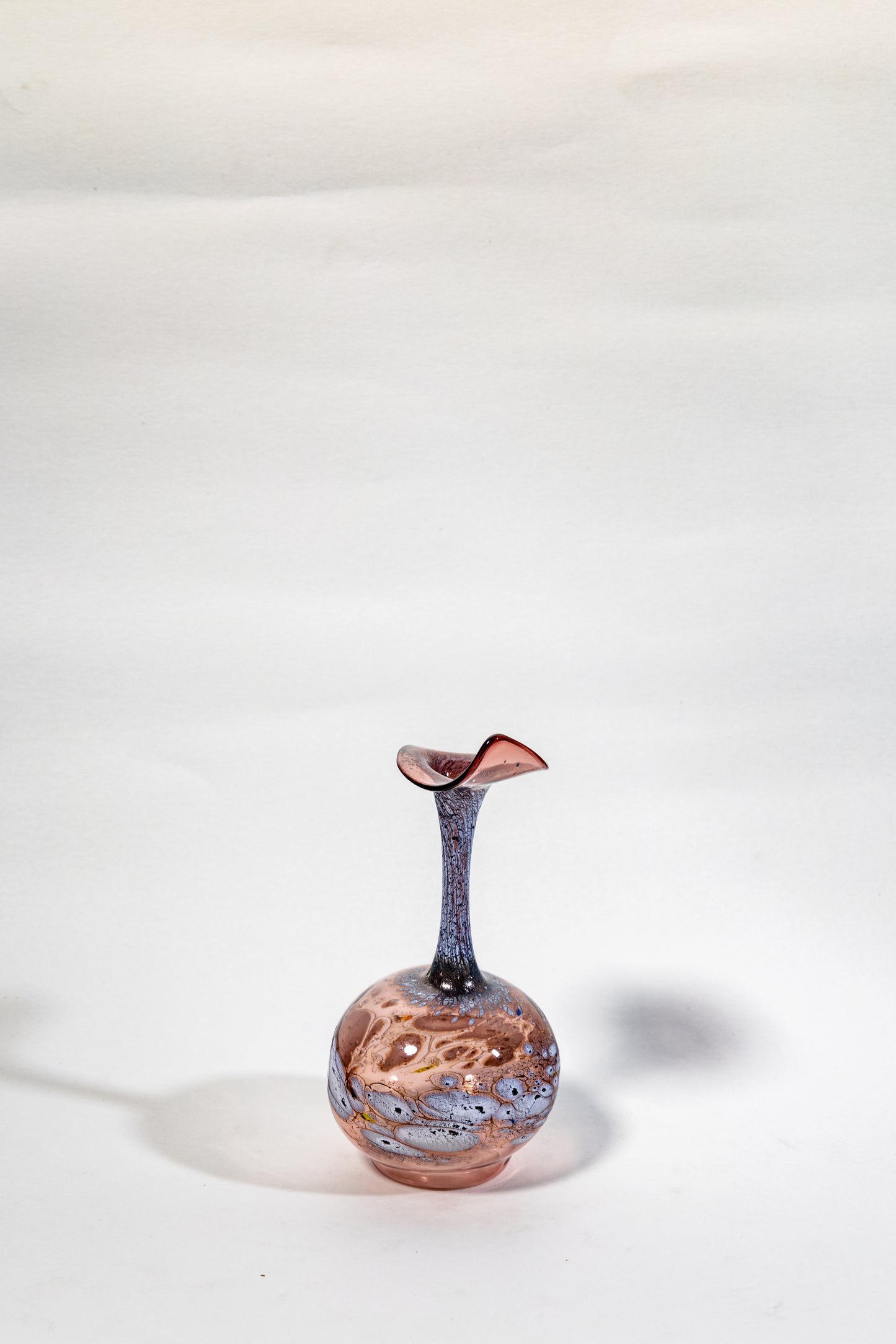 Handblown Smoked Art Glass Vase