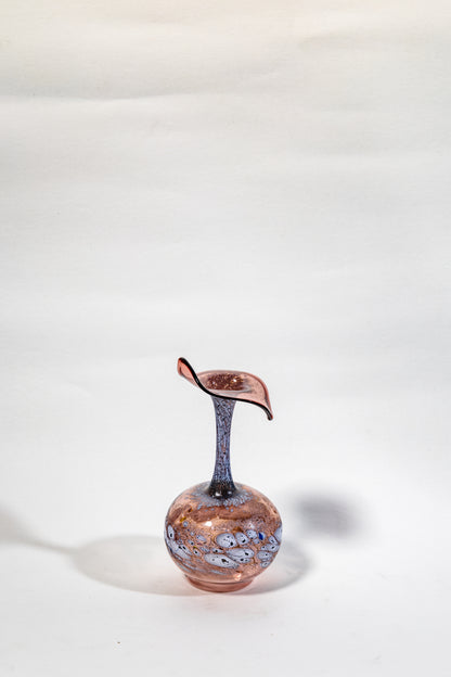 Handblown Smoked Art Glass Vase