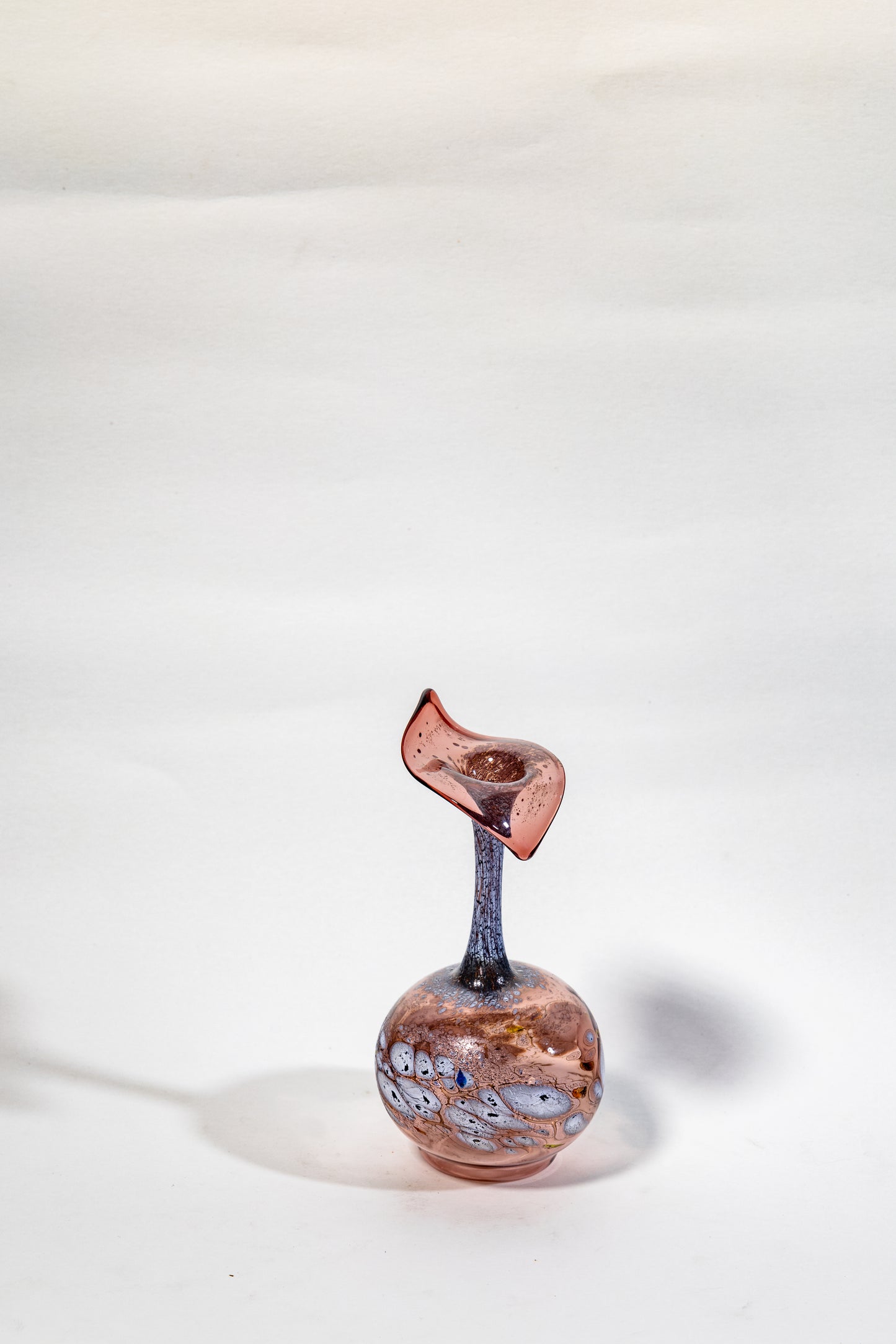 Handblown Smoked Art Glass Vase