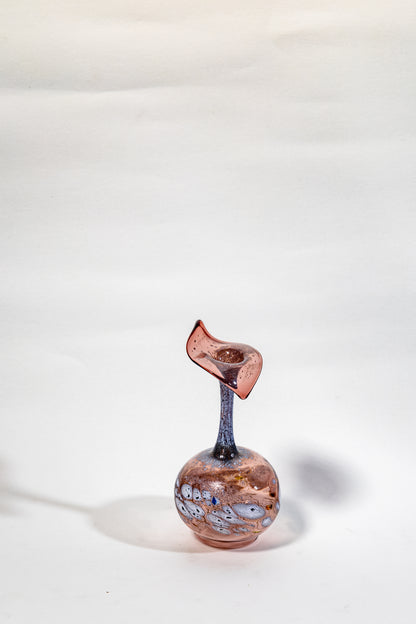 Handblown Smoked Art Glass Vase