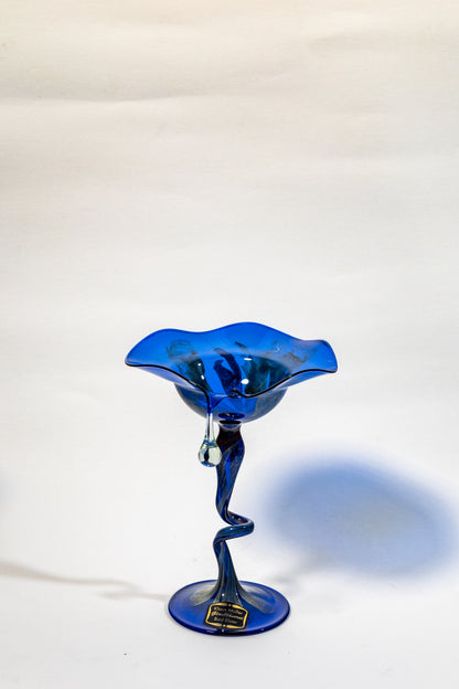 Azure Twist Bloom Goblet