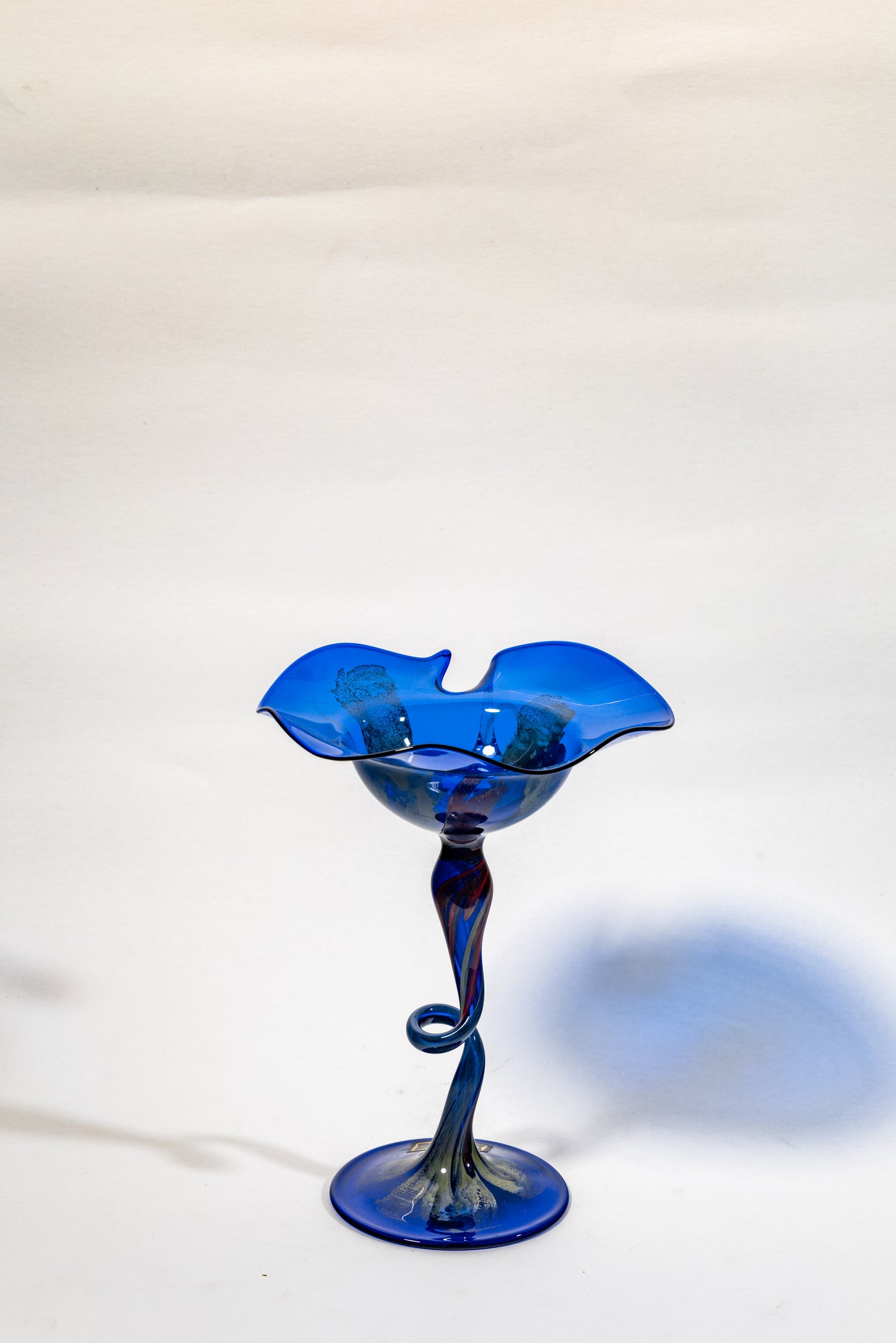 Azure Twist Bloom Goblet