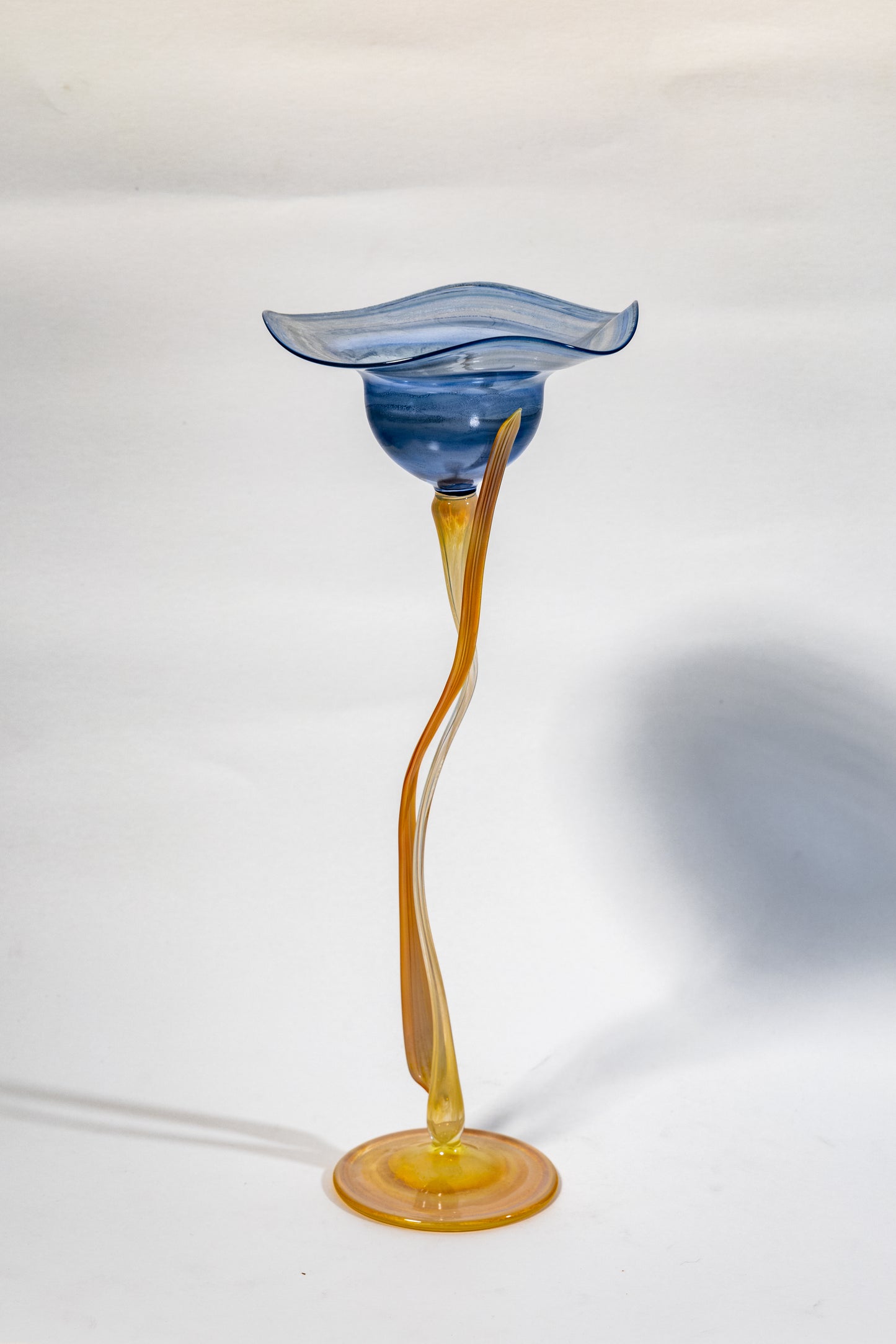 Twisted Stem Art Glass Creation