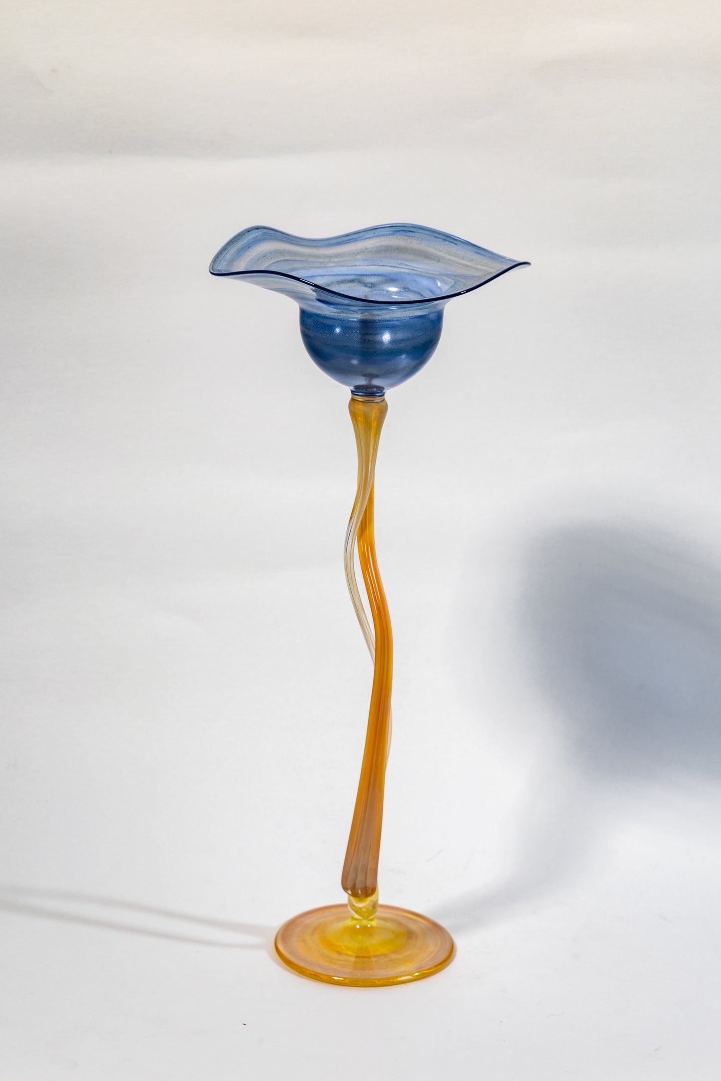 Twisted Stem Art Glass Creation